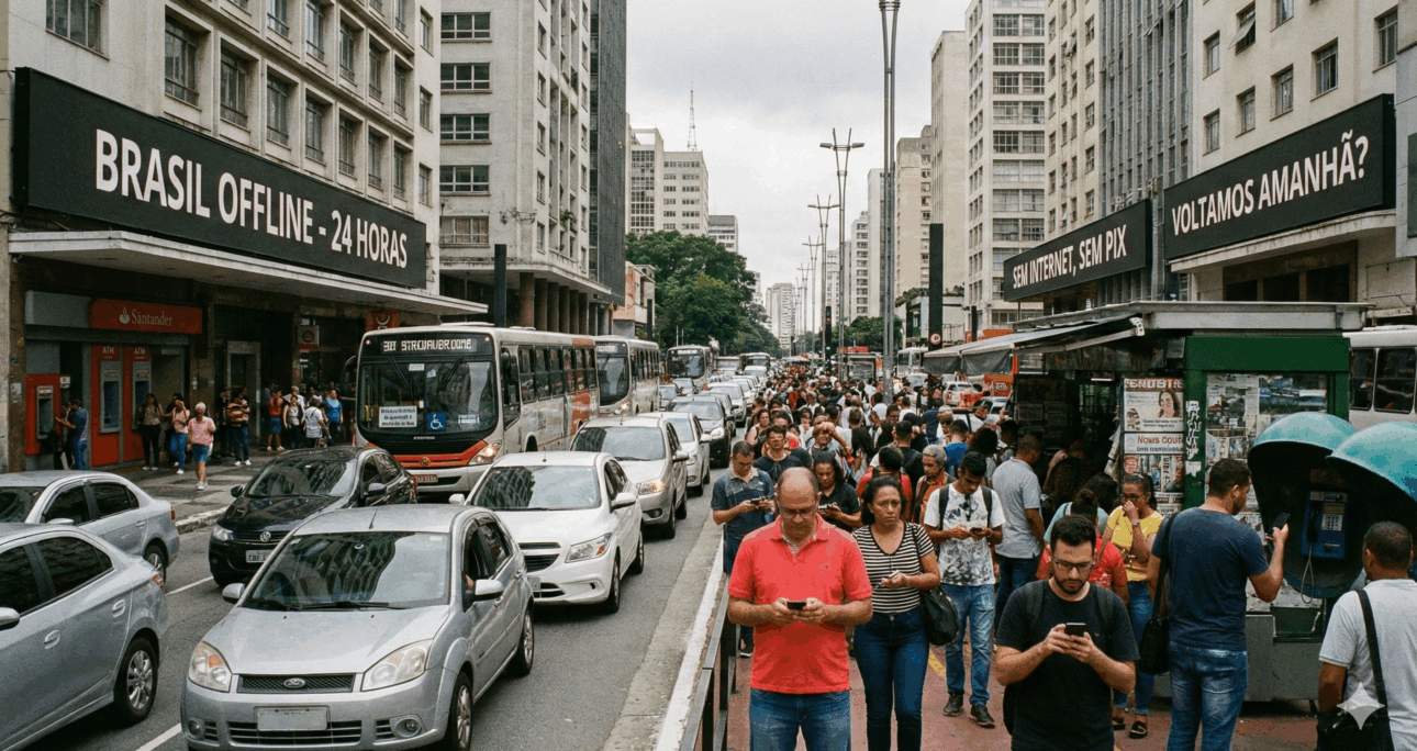 O Que Aconteceria se o Brasil Ficasse 24 Horas Sem Internet?